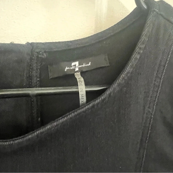 7 For All Mankind Gray Denim Top- Size XS; Never Worn - Picture 6 of 10